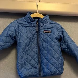 blue patagonia nano puff jacket